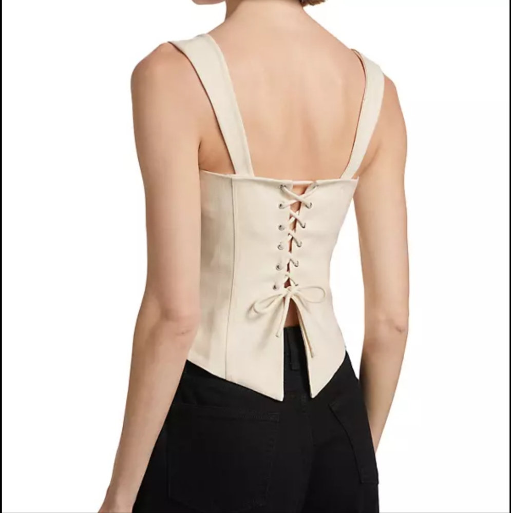 Women's Beige Corset Top